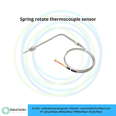 Spring rotate thermocouple sensor