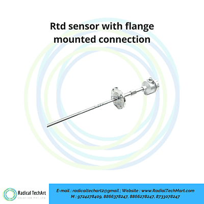 Rtd sensor with flange mounted connection