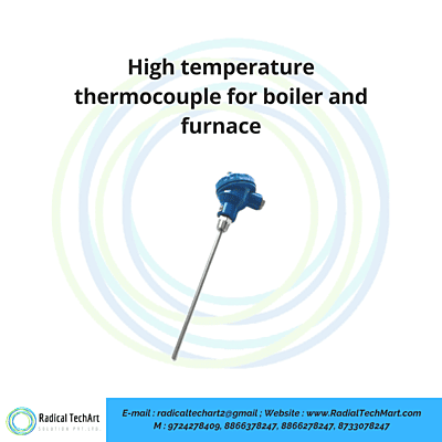High temperature thermocouple for boiler and furnace