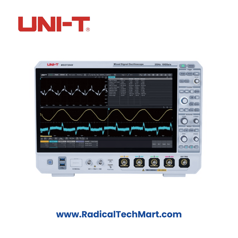 UNI-T MSO7204X 2GHz 4Ch Mixed Signal Oscilloscope UNI-T MSO7204X 2GHz 4Ch Mixed Signal Oscilloscope