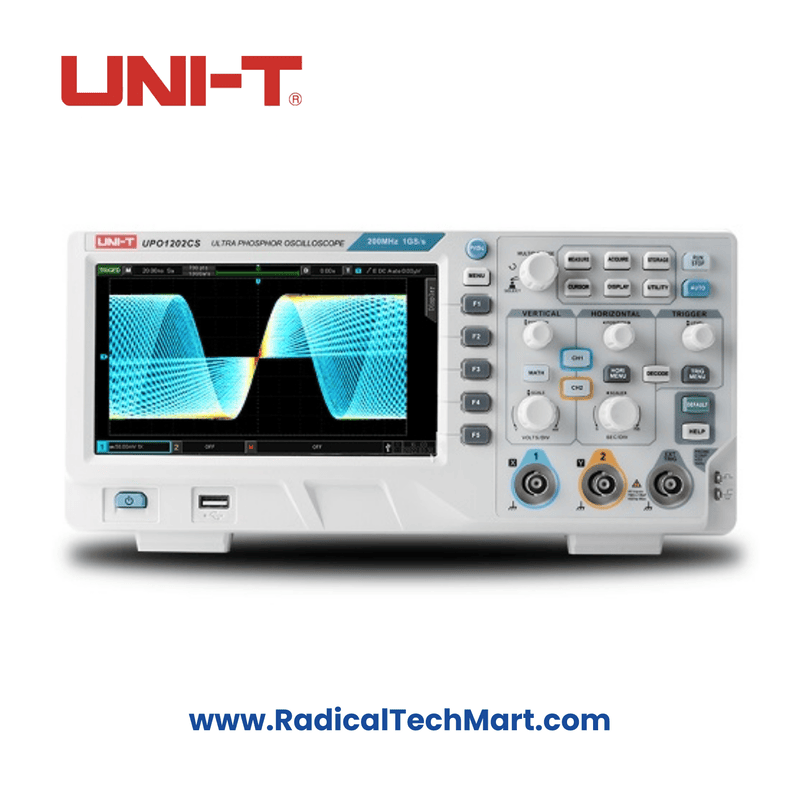 UNI-T UPO1202CS Oscilloscope 2 Channel, 200MHz
