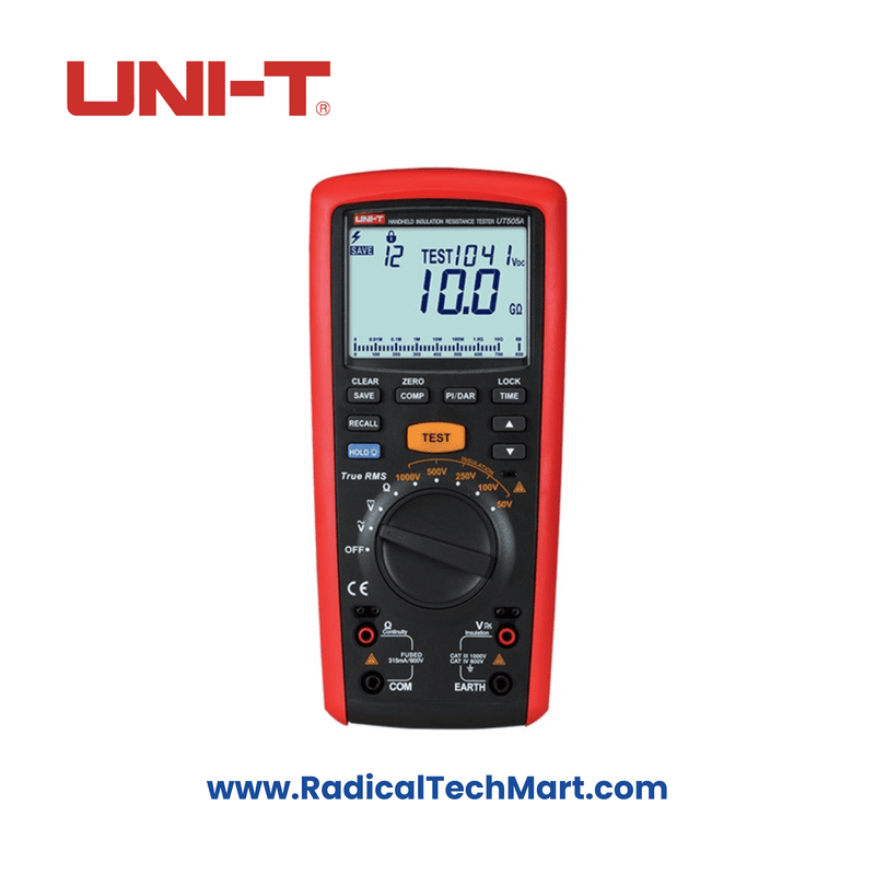 UNI-T UT505A Insulation Meter- 1 Kv 20GΩ UNI-T UT505A Insulation Meter- 1 Kv 20GΩ
