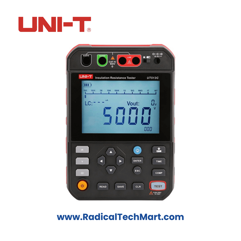 UNI-T UT513C 5kV Insulation Resistance Tester, 5.00TΩ UNI-T UT513C 5kV Insulation Resistance Tester, 5.00TΩ