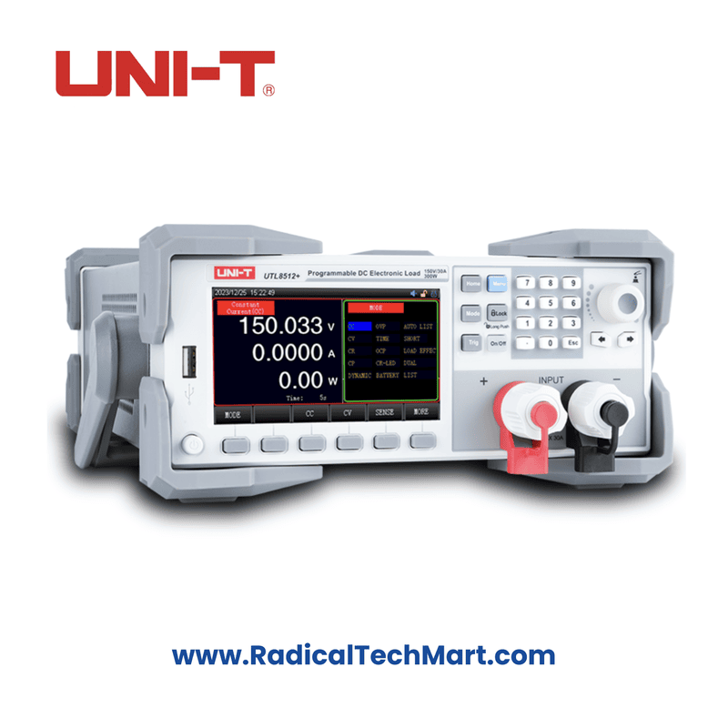UNI-T UTL8512+ DC Electronic Load – Front View with LCD Display UNI-T UTL8512+ DC Electronic Load – Front View with LCD Display