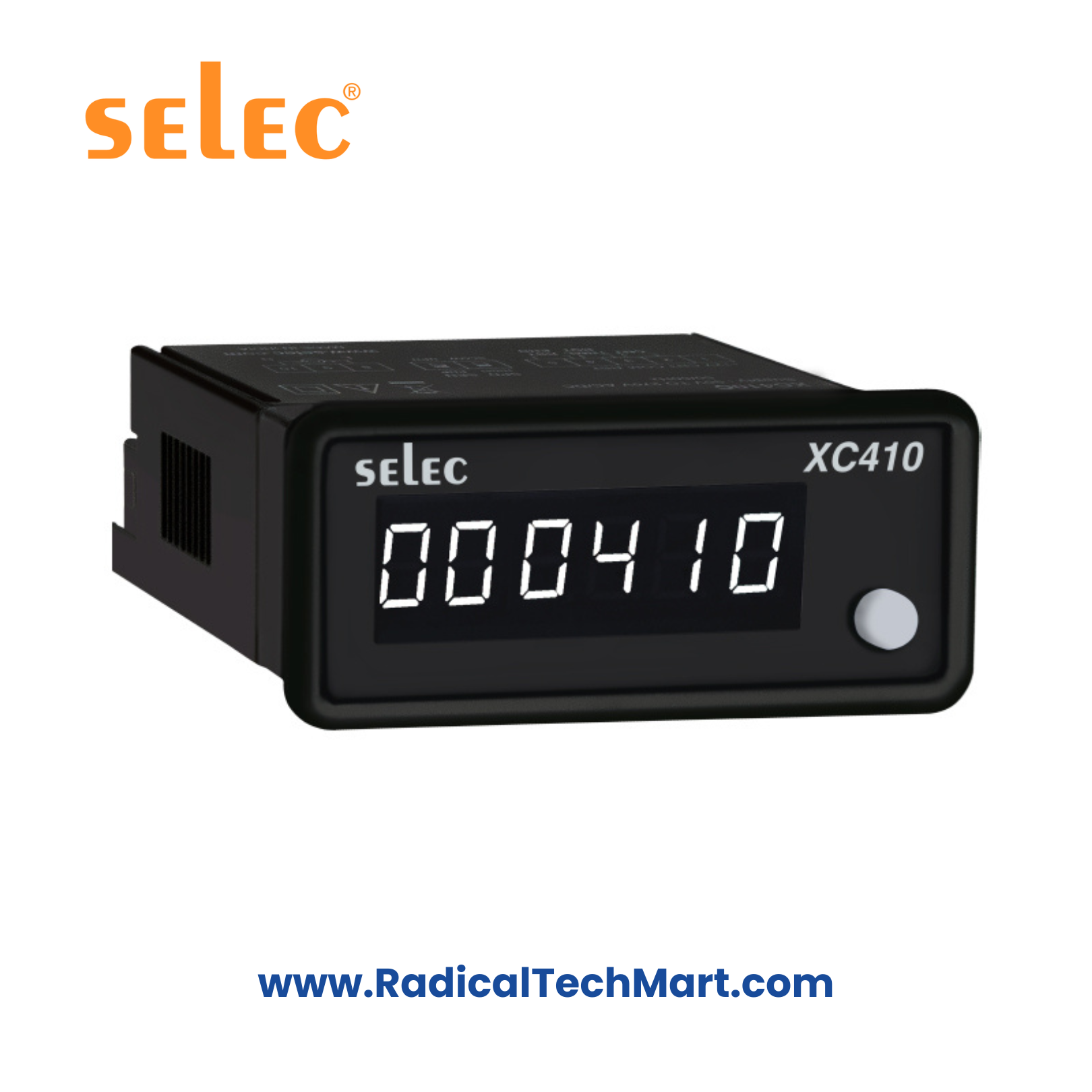 Selec XC410B Count Totaliser – 6 Digit LED Display Panel Mount