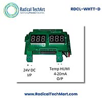 Duct-Mount Temperature and Humidity Transmitter with Display
