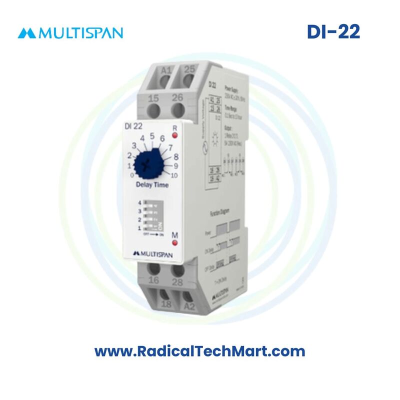 Multispan DI-22 Digital Indicator | 2-Digit/4-Digit Display | Panel Mount
Multispan DI-22 Digital Indicator | 2-Digit/4-Digit Display | Panel Mount