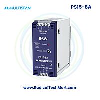 Multispan PS15 Series SMPS | 15V DC | 5A & 8A Output | DIN Rail | 75W Power Supply
Multispan PS15 Series SMPS | 15V DC | 5A & 8A Output | DIN Rail | 75W Power Supply