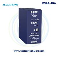 Multispan PS24 Series SMPS | 24V DC | 1A to 10A | 24W–240W | Plastic Body | DIN Rail Power Supply Multispan PS24 Series SMPS | 24V DC | 1A to 10A | 24W–240W | Plastic Body | DIN Rail Power Supply