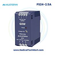Multispan PS24 Series SMPS | 24V DC | 1A to 10A | 24W–240W | Plastic Body | DIN Rail Power Supply
Multispan PS24 Series SMPS | 24V DC | 1A to 10A | 24W–240W | Plastic Body | DIN Rail Power Supply