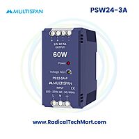 Multispan PSW Series SMPS | 24V & 12V DC | 3A to 6.5A | DIN Rail | Compact Industrial Power Supply Multispan PSW Series SMPS | 24V & 12V DC | 3A to 6.5A | DIN Rail | Compact Industrial Power Supply