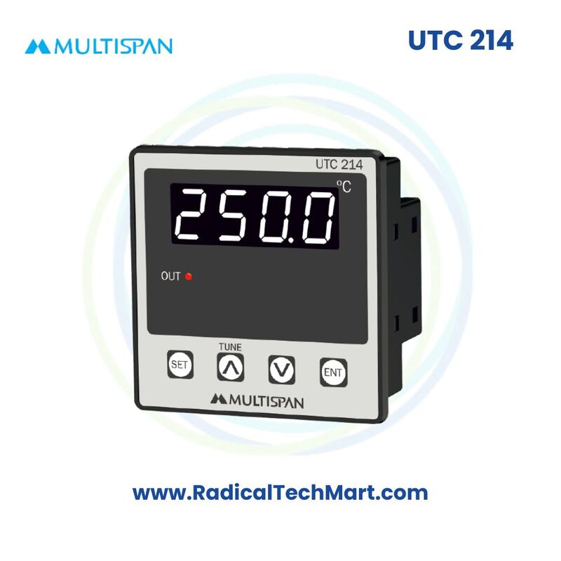 Multispan UTC Series Universal Temperature Controller | PID + TP + ON-OFF | RTD & Thermocouple Input | Relay + SSR Output Multispan UTC Series Universal Temperature Controller | PID + TP + ON-OFF | RTD & Thermocouple Input | Relay + SSR Output