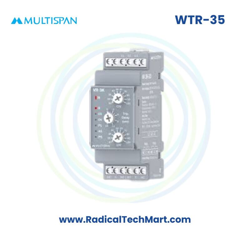 Multispan WTR-35 Winding Temperature Relay | PTC Thermistor Input | Auto/Manual Reset Multispan WTR-35 Winding Temperature Relay | PTC Thermistor Input | Auto/Manual Reset