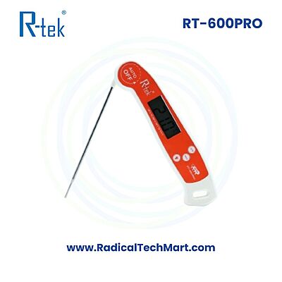 RT-600Pro Digital Food Thermometer – Folding Probe, Backlight Display