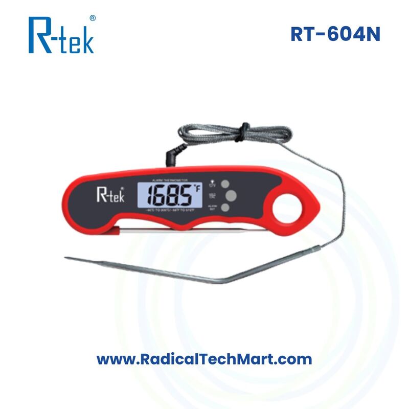 RT-604 N Digital Probe Thermometer – Dual Probe with High Temp Alarm RT-604 N Digital Probe Thermometer – Dual Probe with High Temp Alarm