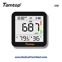 Temtop C10 CO2 Monitor 2nd Gen with E-Ink Display