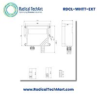 Wall-Mount Teperature and Humidity Transmitter with External Sensor(Custom cable length)